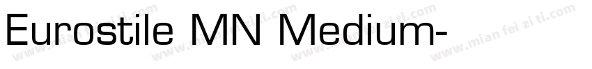 Eurostile MN Medium字体转换